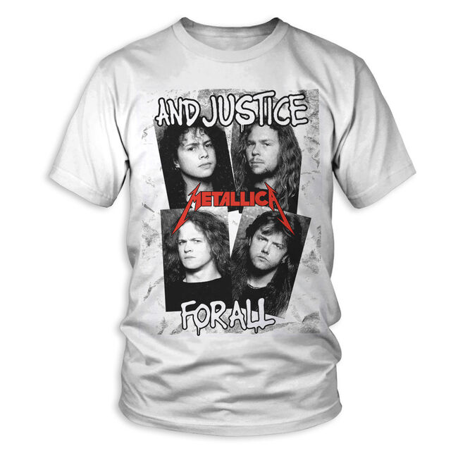 metallica and justice for all faces t shirt